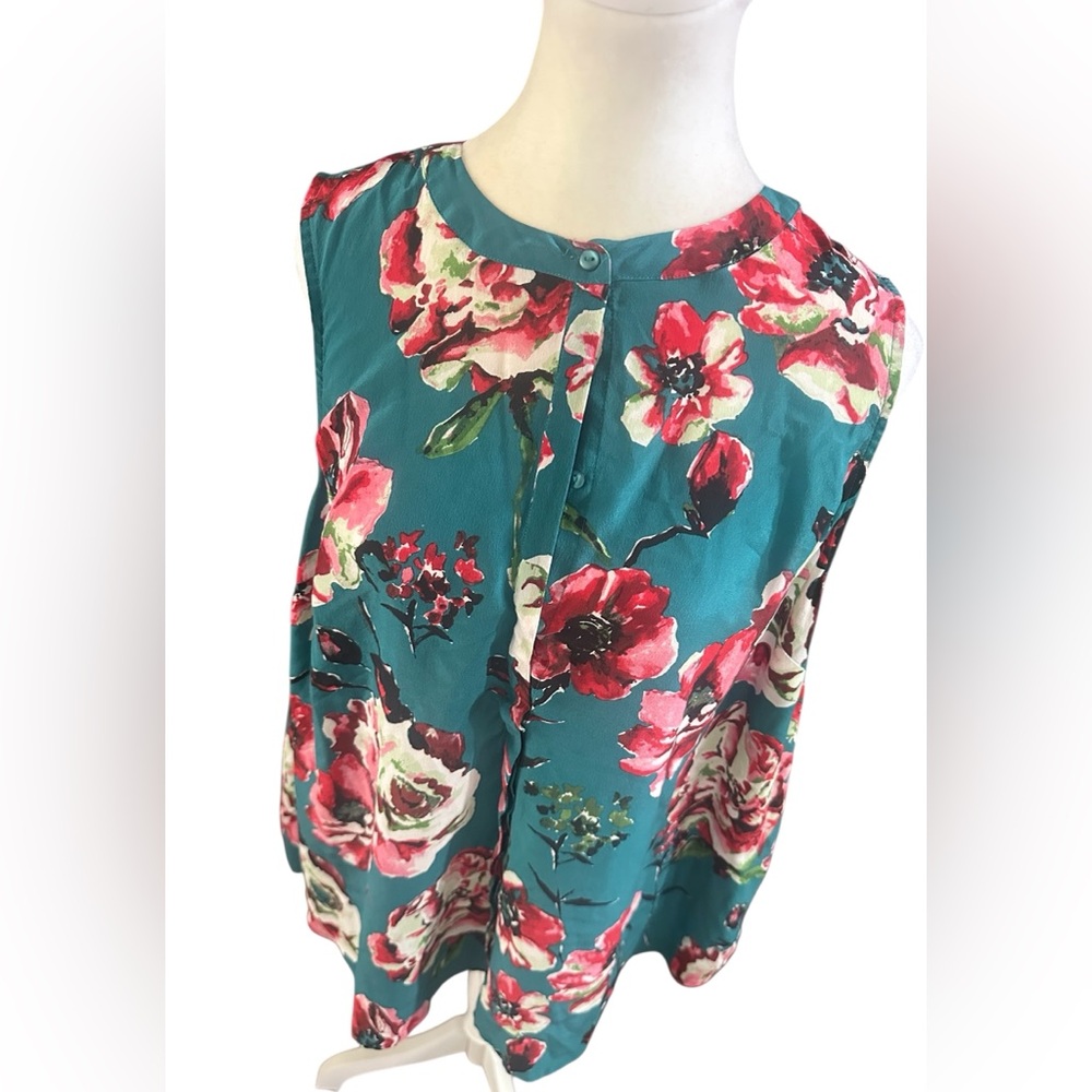 Lucky Brand Floral‎ Blouse Womens Plus 1X